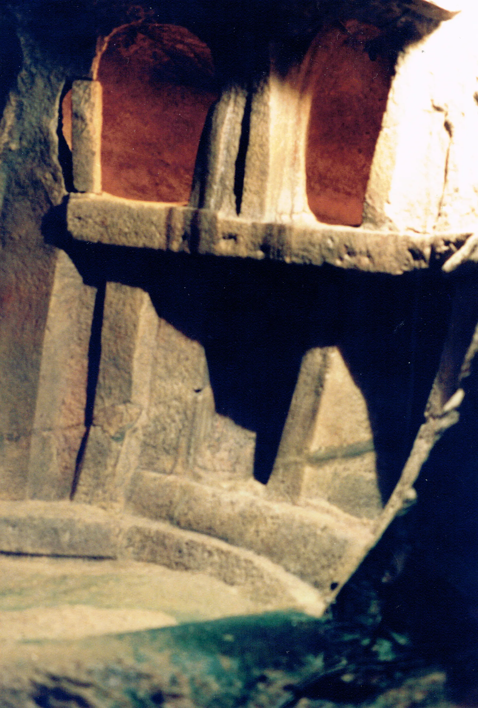 The Holy of Holies in the Ħal Saflieni Hypogeum, a rock-cut chamber carved to look like an above-ground megalithic temple