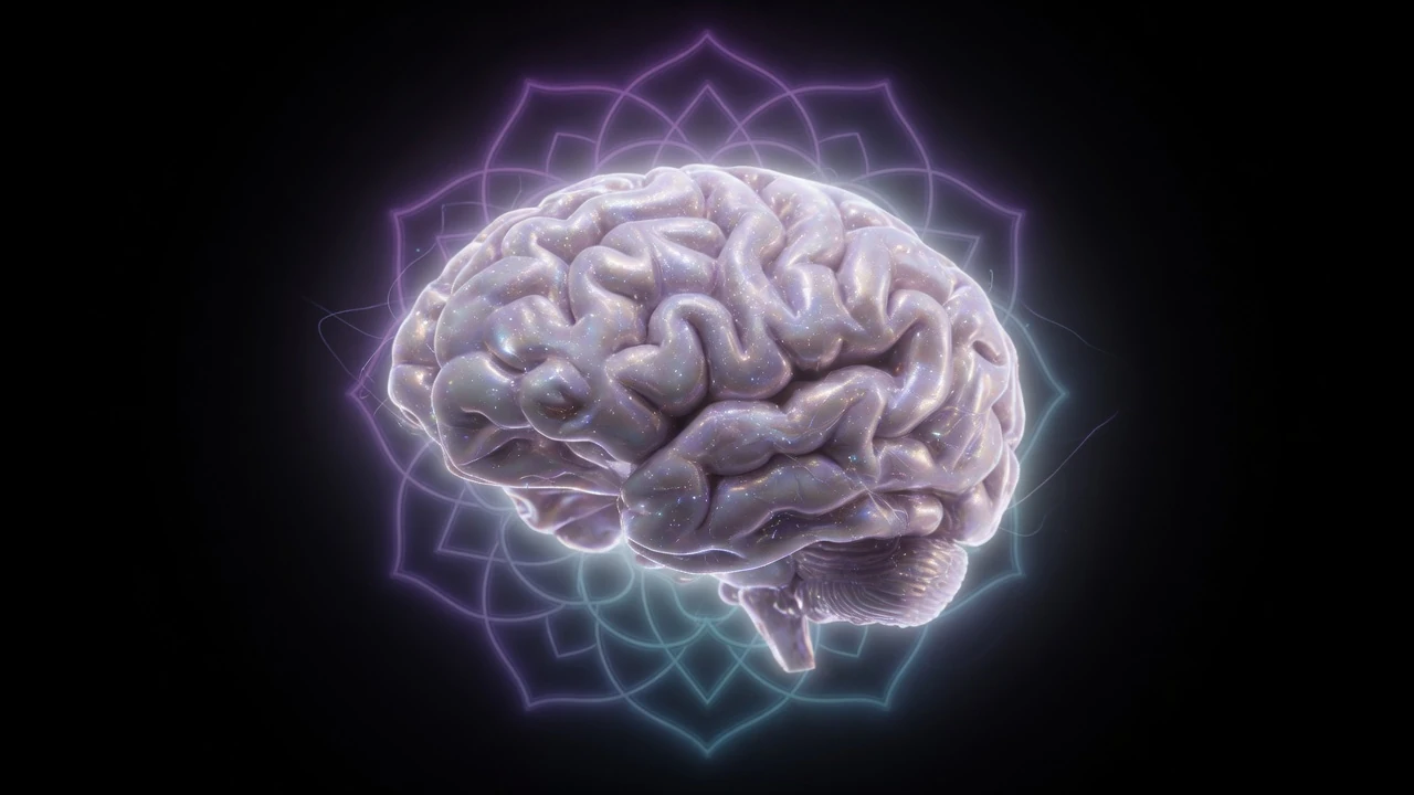 cerebral_files — luminous brain with a mystical aura
